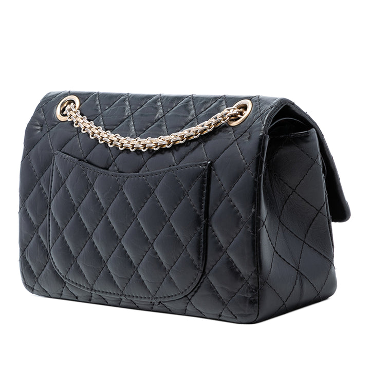 Chanel Matelassé vieilli Cuir de veau Reissue 2.55 Double rabat 225