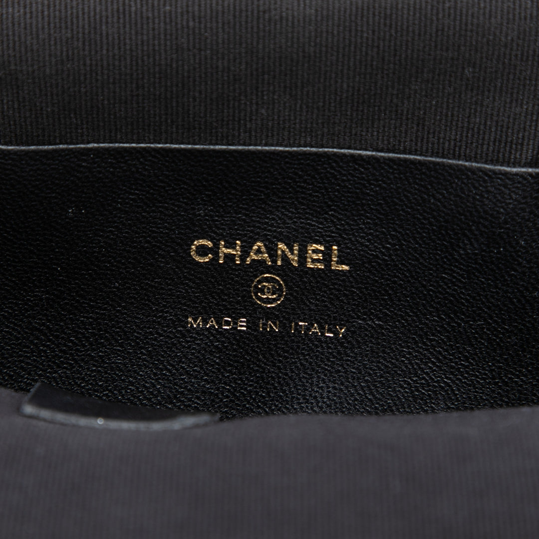 Chanel Sequins Bow Pochette avec chaîne Tweed Noir – vue 5 – GABY PARIS