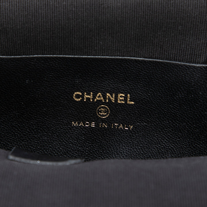 Chanel Sequins Bow Pochette avec chaîne Tweed Noir – vue 5 – GABY PARIS