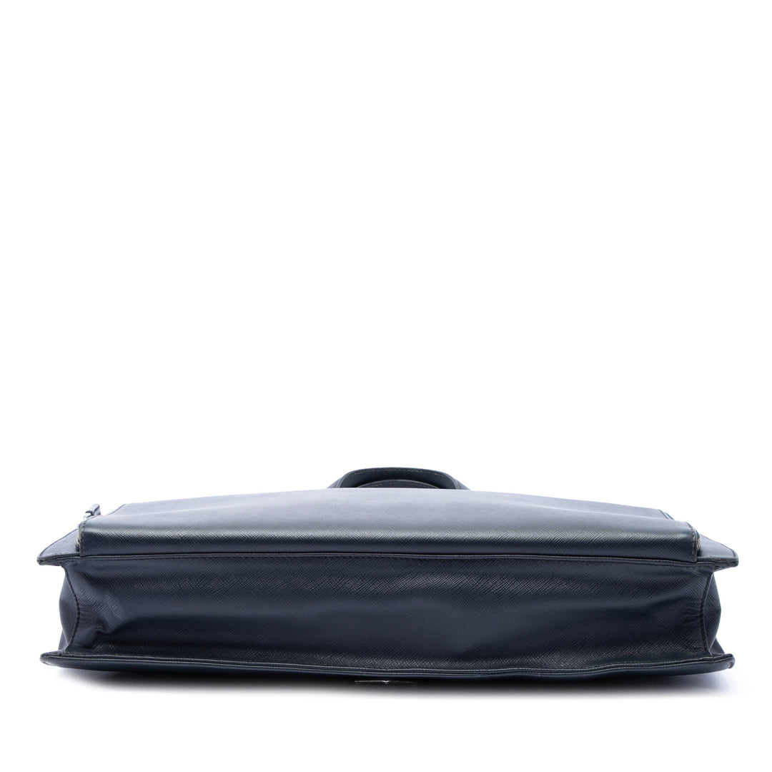 Prada Porte-documents Travel Saffiano Bleu – vue 3 – GABY PARIS