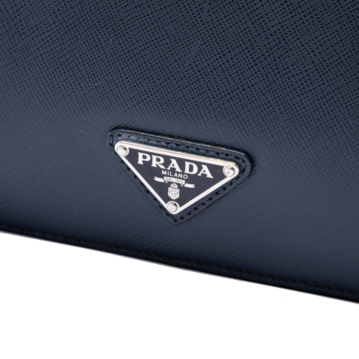 Prada Porte-documents Travel Saffiano Bleu – vue 5 – GABY PARIS