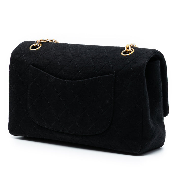 Chanel Medium Classic Jersey Bijoux Chain Double rabat