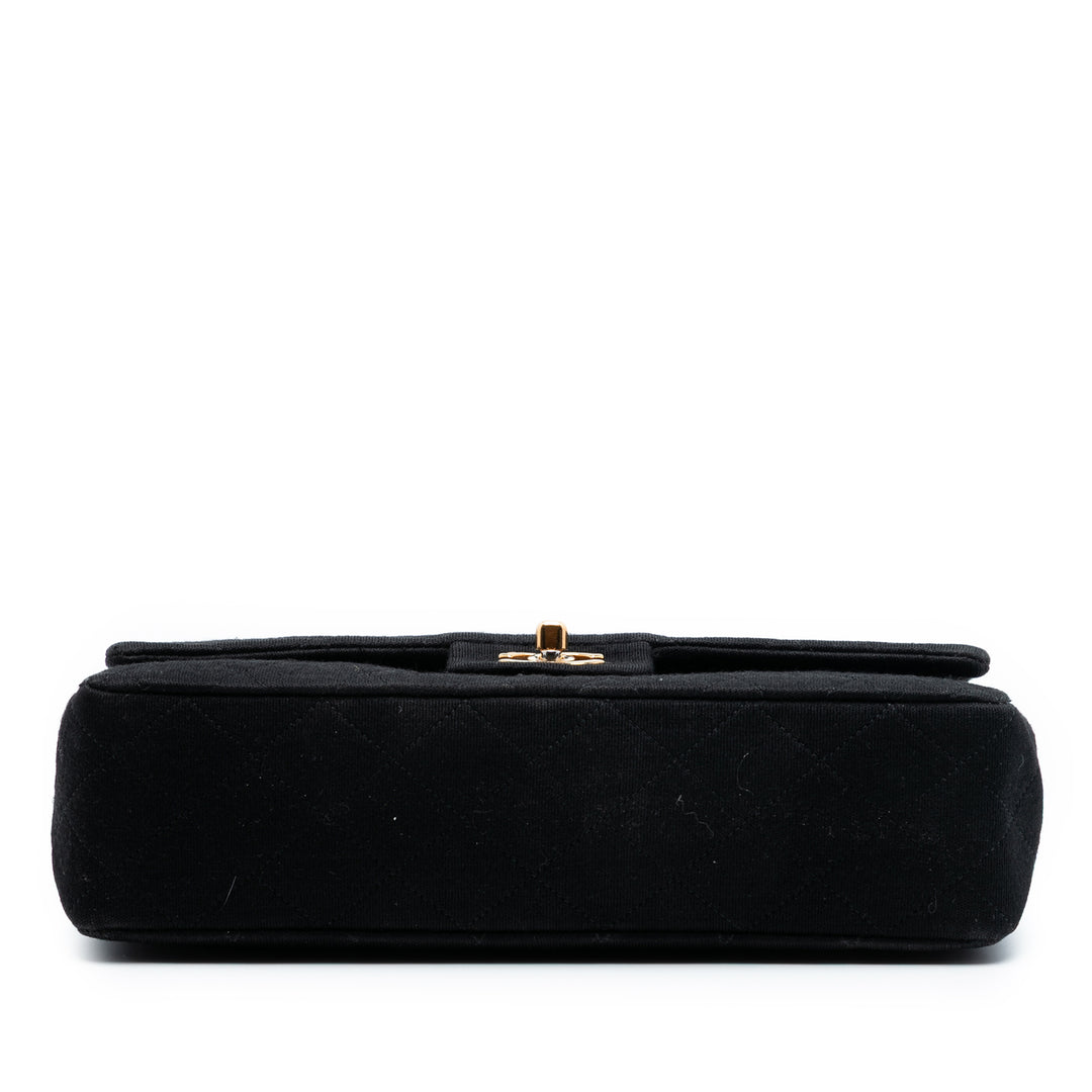 Chanel Medium Classic Jersey Bijoux Chain Double rabat