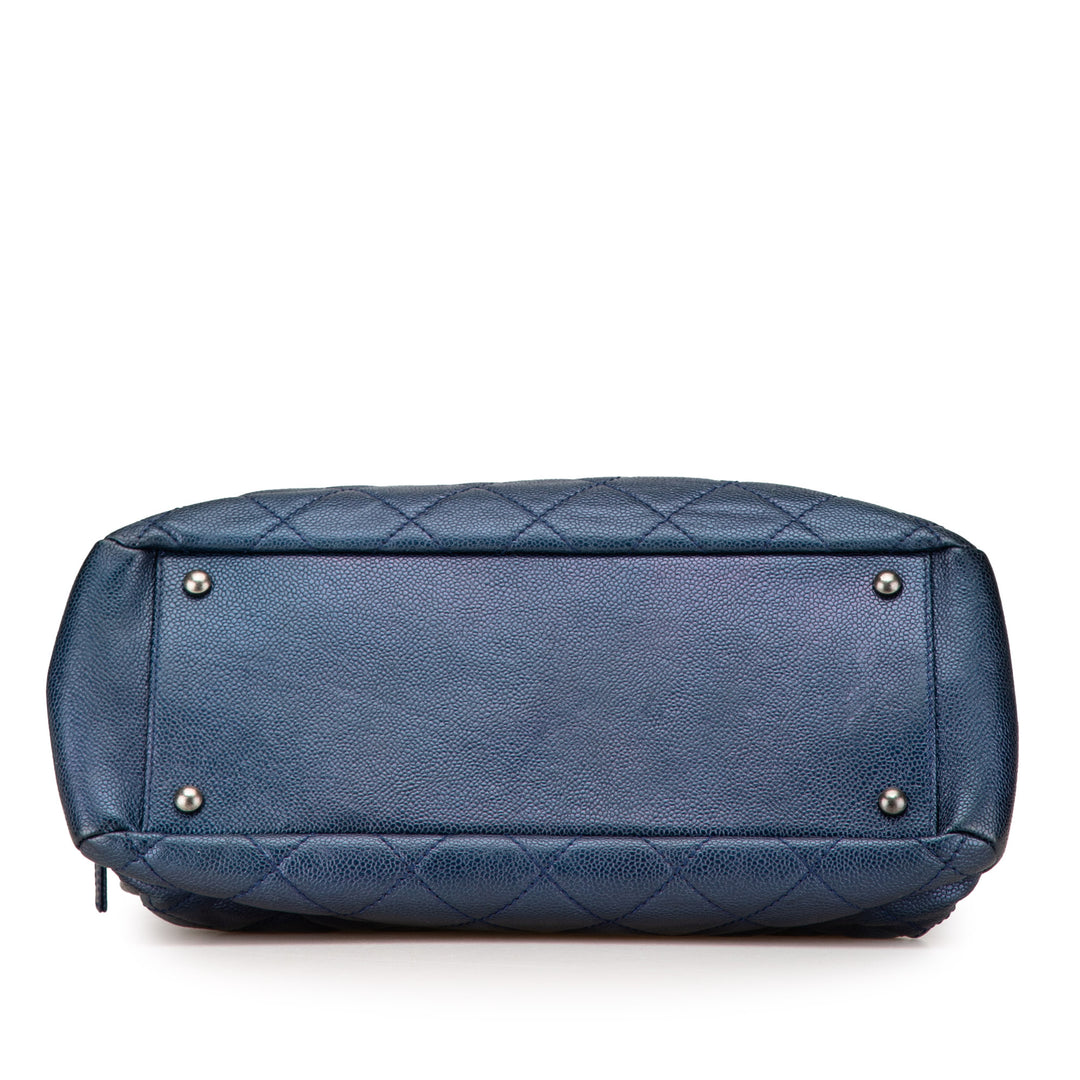 Chanel Matelassé Iridescent Caviar Chic Shopping Cabas