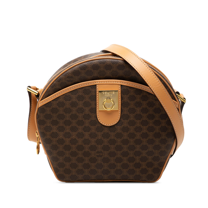 Celine Macadam Coated Toile Sac porté croisé
