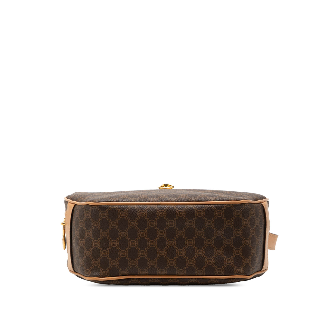 Celine Macadam Coated Toile Sac porté croisé
