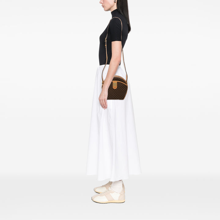 Celine Macadam Coated Toile Sac porté croisé