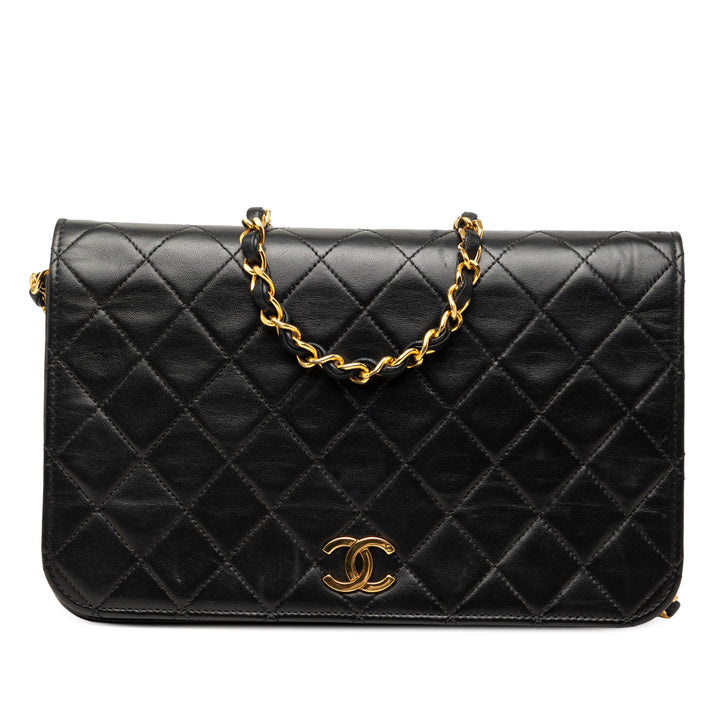 Chanel CC Matelassé Cuir d’agneau Full Simple rabat