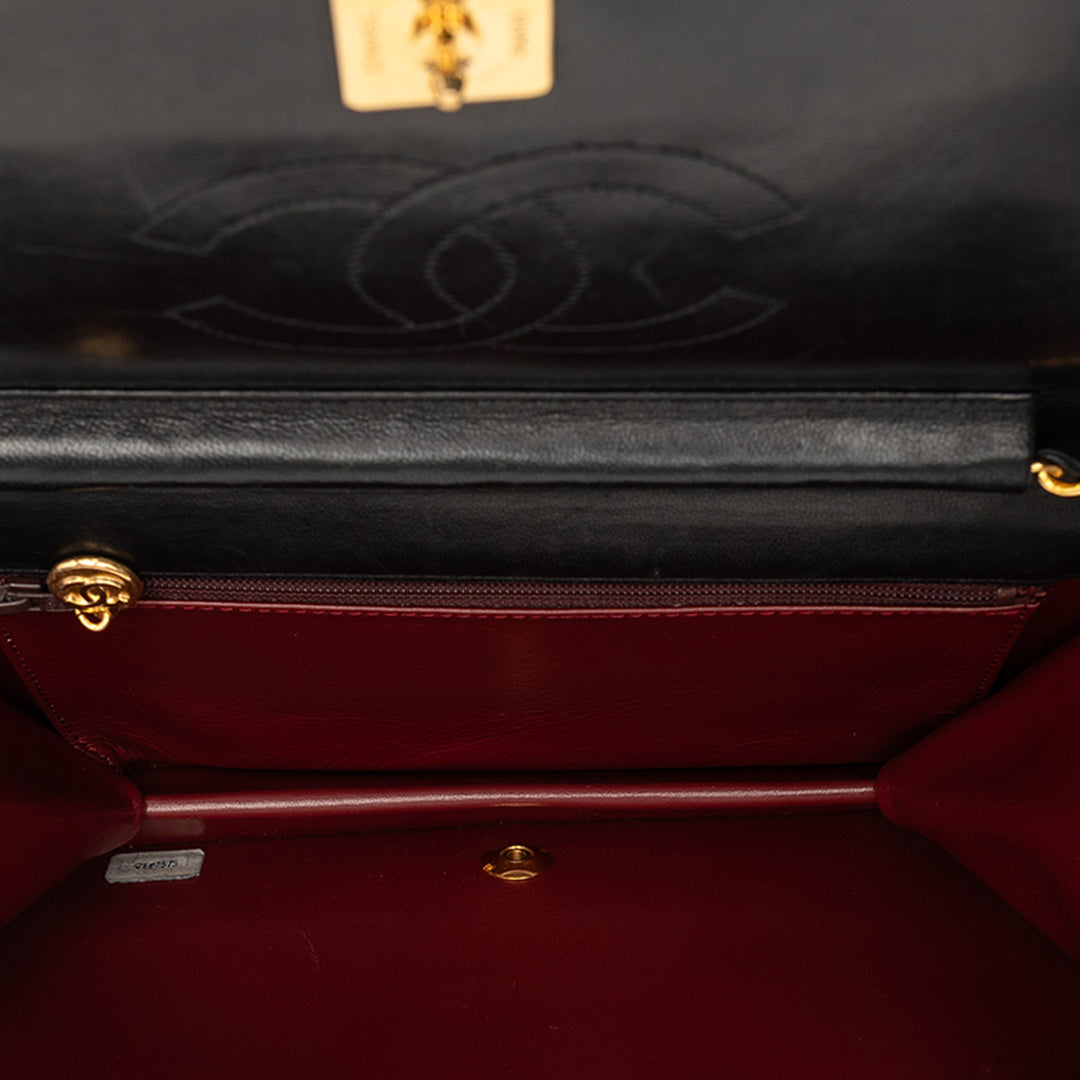Chanel CC Matelassé Cuir d’agneau Full Simple rabat