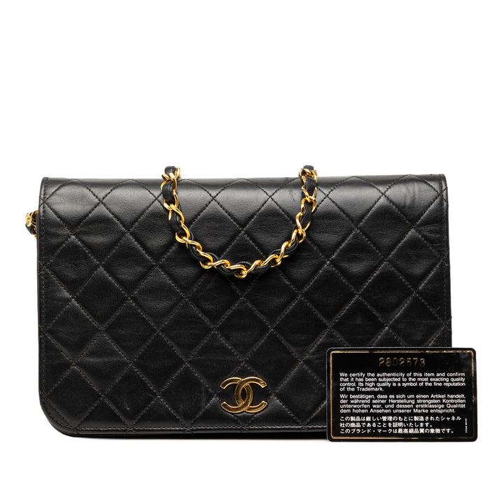 Chanel CC Matelassé Cuir d’agneau Full Simple rabat