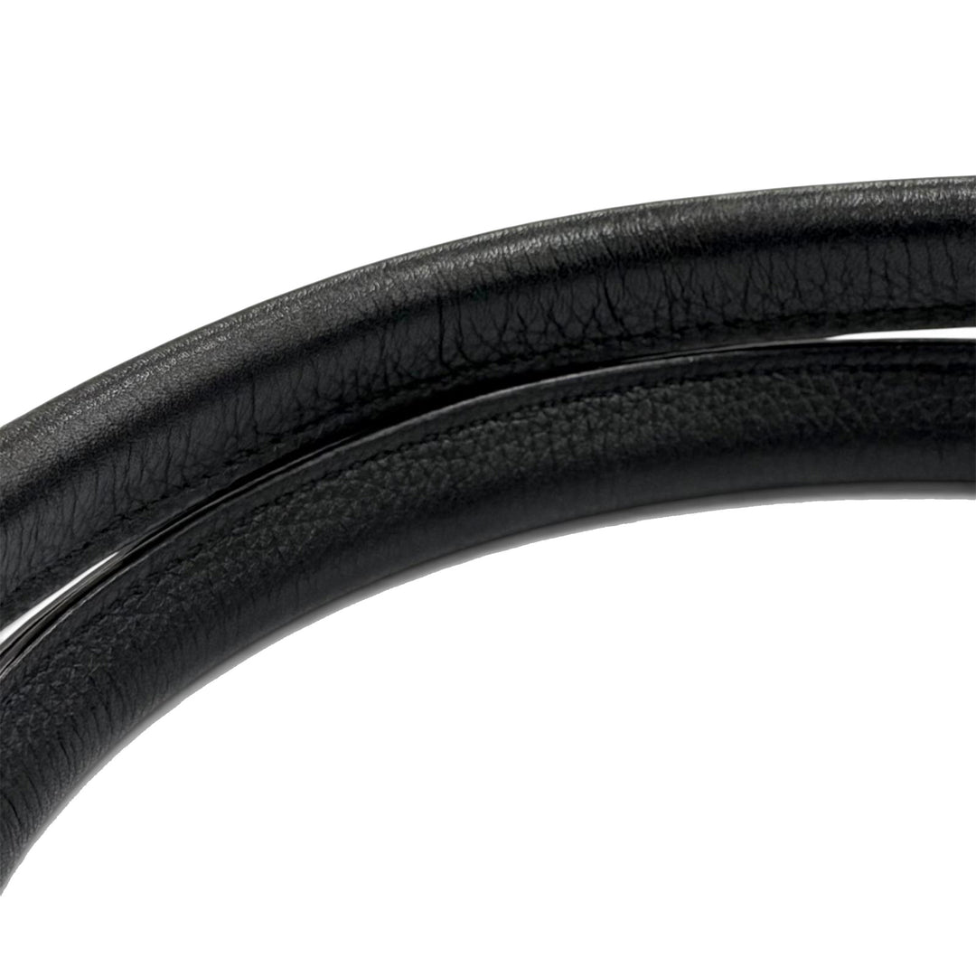 grainé Intrecciato Arco Cabas Moyen Cuir de veau grainé Noir