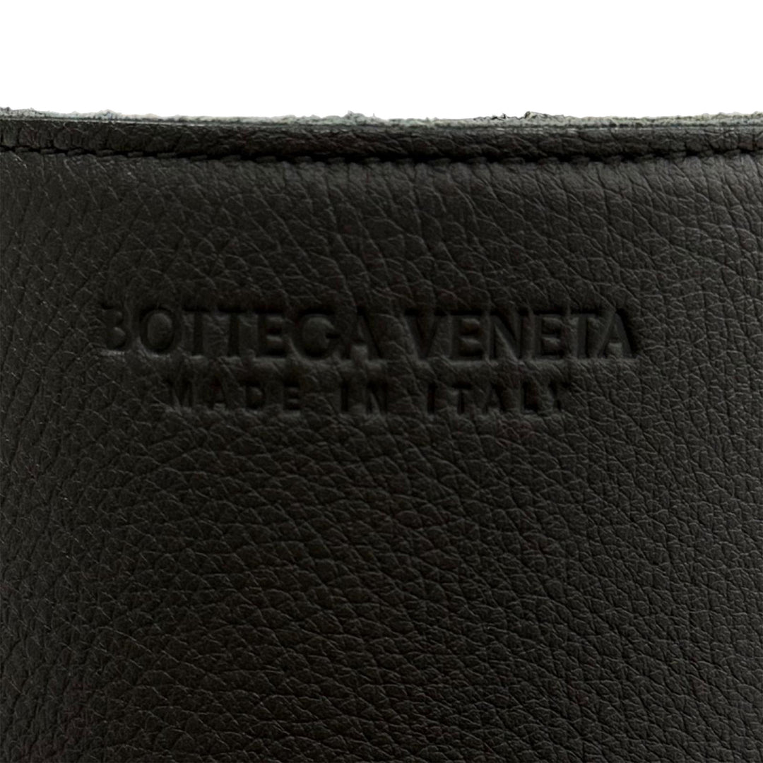 grainé Intrecciato Arco Cabas Moyen Cuir de veau grainé Noir
