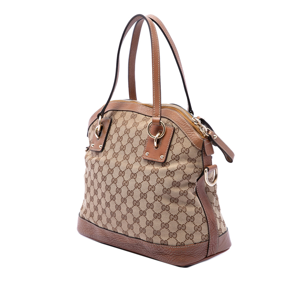 Gucci Sac à main GG Charm dôme Moyen Beige – vue 2 – GABY PARIS