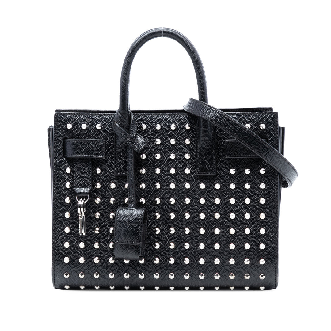 Saint Laurent Nano Grain de Poudre clouté Sac de Jour Sac