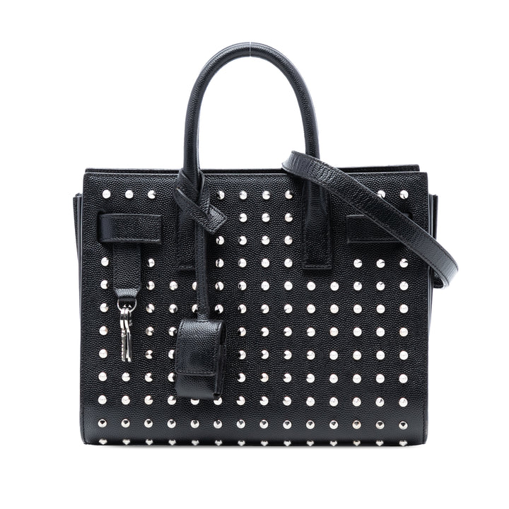 Saint Laurent Nano Grain de Poudre clouté Sac de Jour Sac