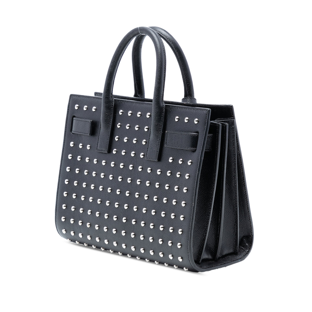 Saint Laurent Nano Grain de Poudre clouté Sac de Jour Sac