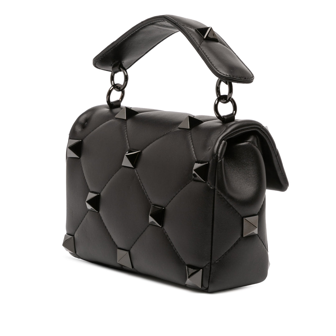 Valentino Medium Nappa Monochrome Roman Stud Sac cartable