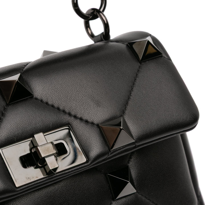 Valentino Medium Nappa Monochrome Roman Stud Sac cartable