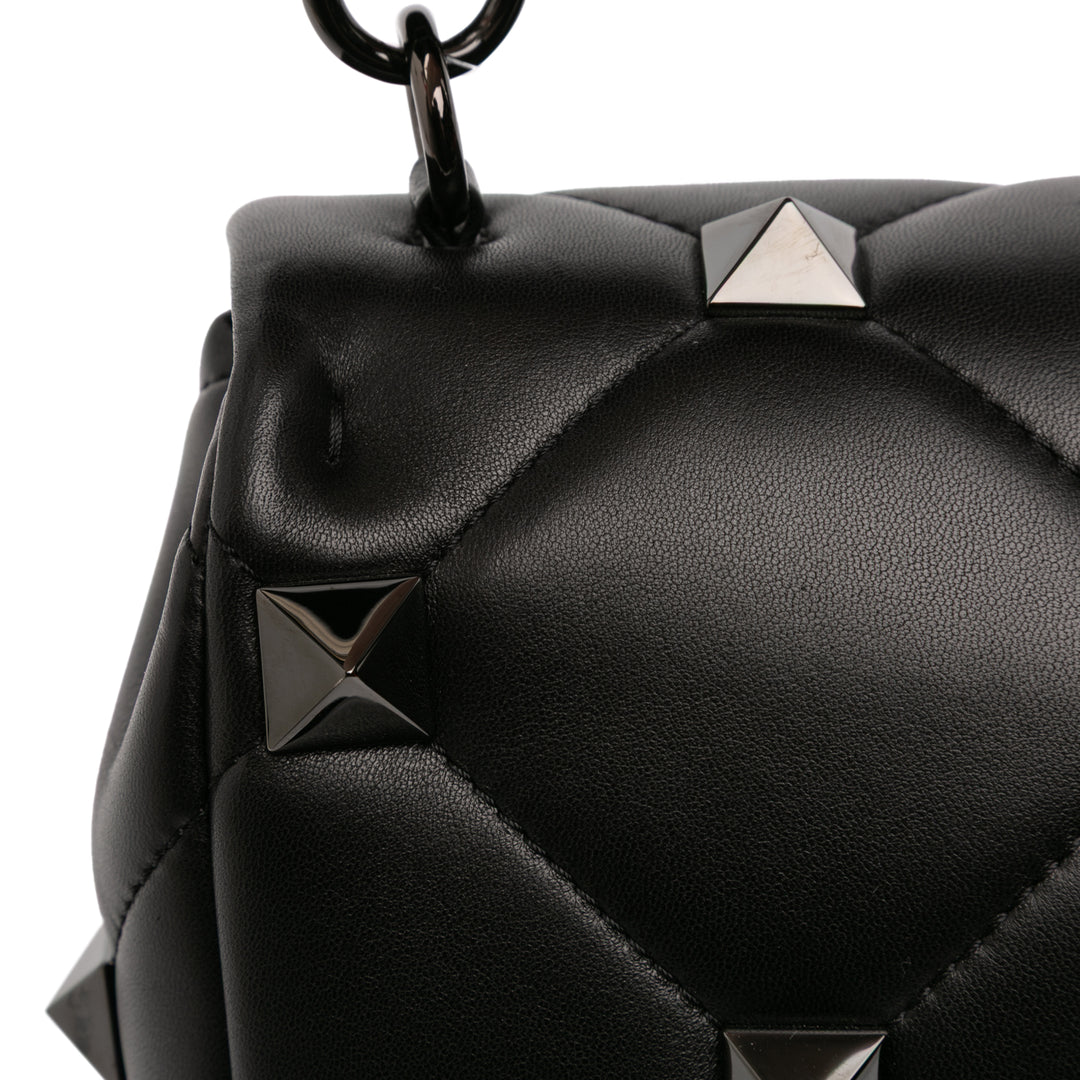 Valentino Medium Nappa Monochrome Roman Stud Sac cartable