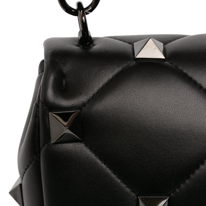 Valentino Medium Nappa Monochrome Roman Stud Sac cartable
