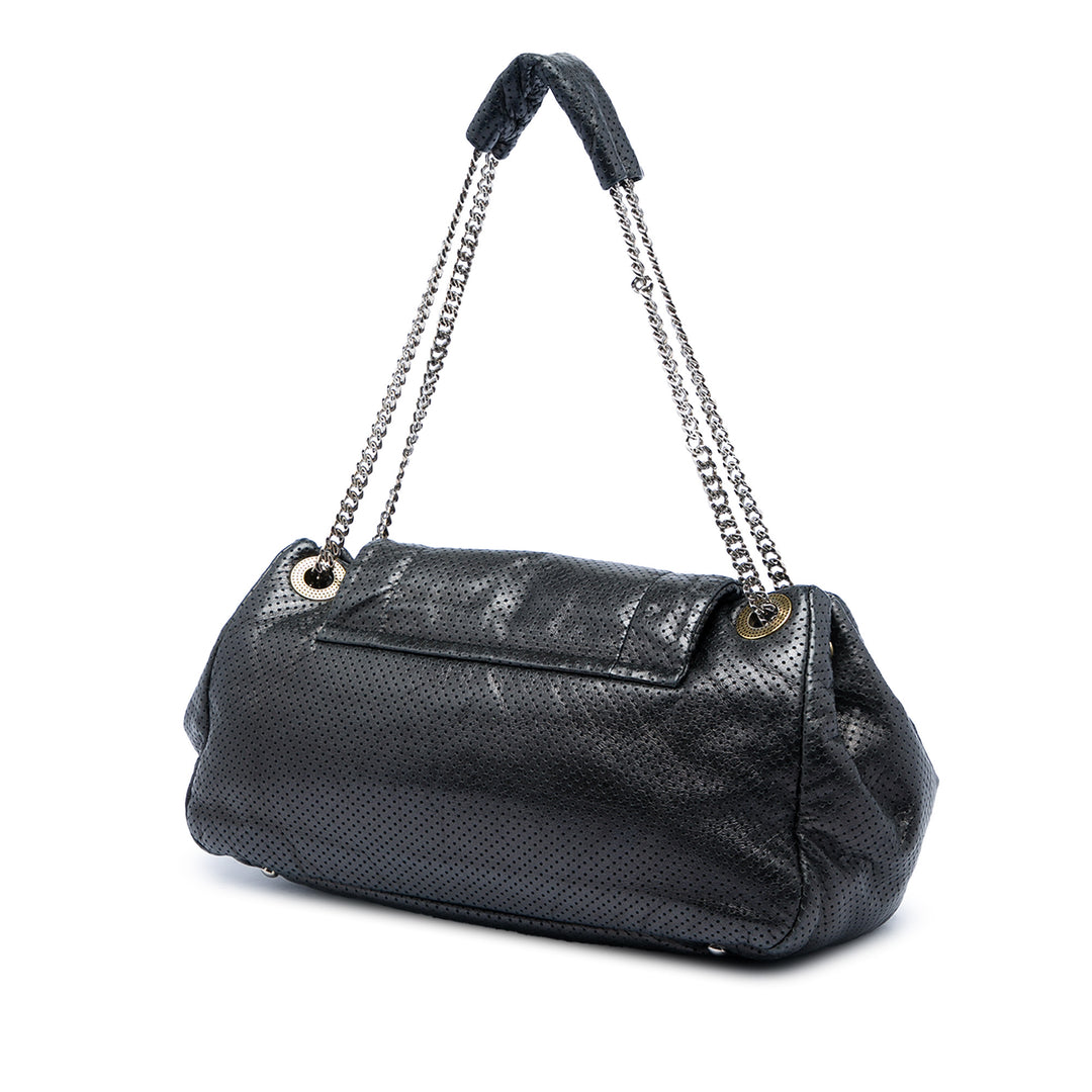 Chanel perforé Cuir de veau Reissue 2.55 Drill Accordion à rabat
