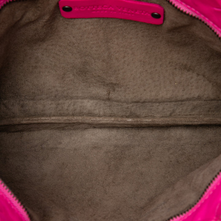 Intrecciato à finitions Bicolore Pochette nappa Beige