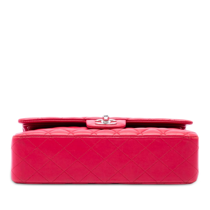 Classic Irisé Double rabat Moyen Cuir d'agneau Rose