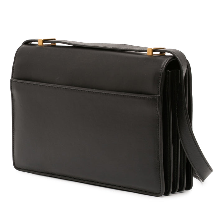 Dylan Sac Petit Cuir de veau Noir