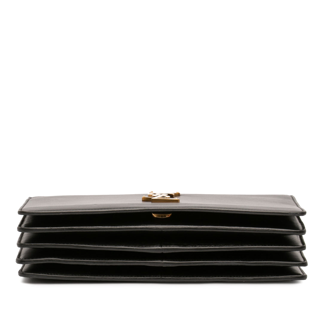 Dylan Sac Petit Cuir de veau Noir