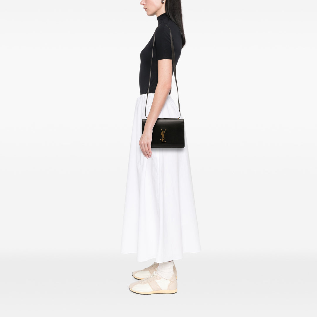 Dylan Sac Petit Cuir de veau Noir