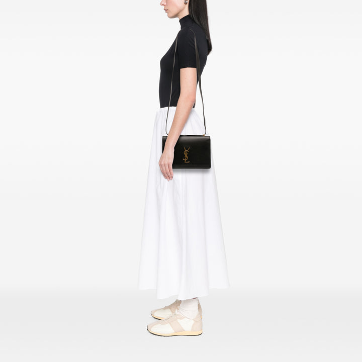 Dylan Sac Petit Cuir de veau Noir