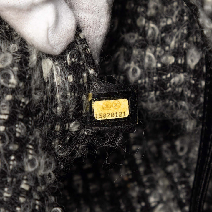 Chanel CC Matelassé Cuir de veau Tweedy Shopping Cabas