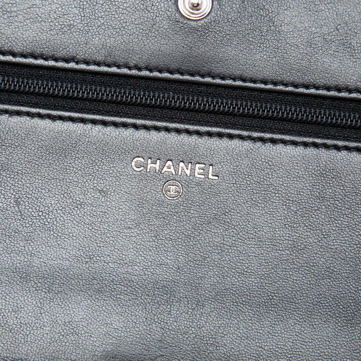Chanel CC embossé Cuir d'agneau Wallet on Chain