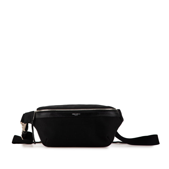 Canvas Classic Belt Bag Black - Gaby Paris