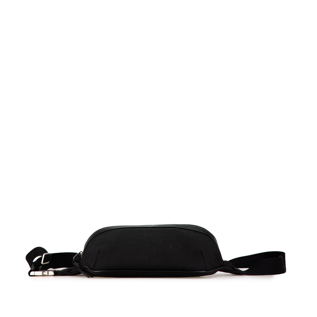 Canvas Classic Belt Bag Black - Gaby Paris