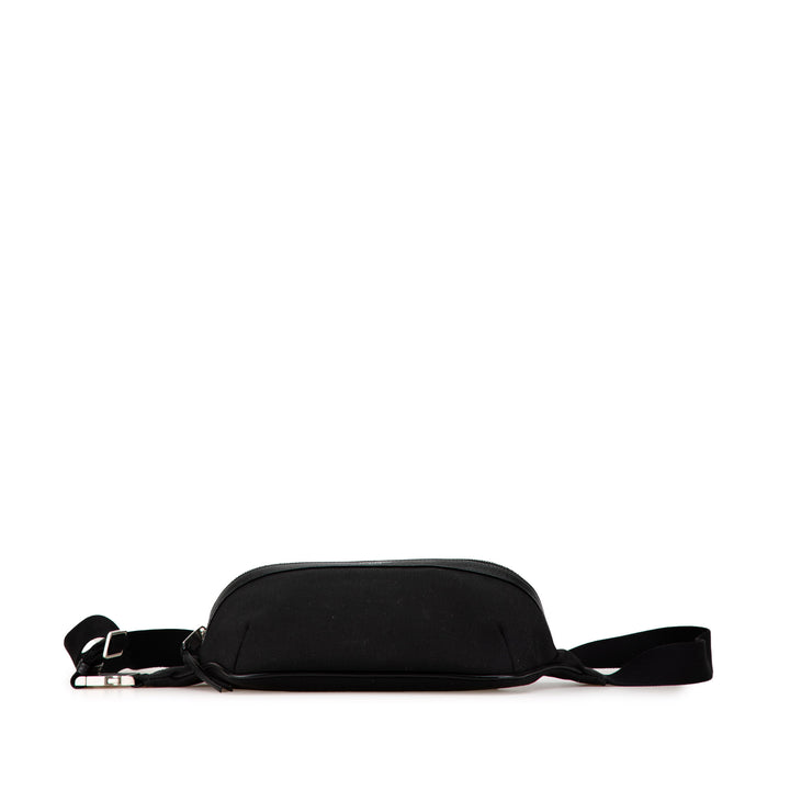 Canvas Classic Belt Bag Black - Gaby Paris