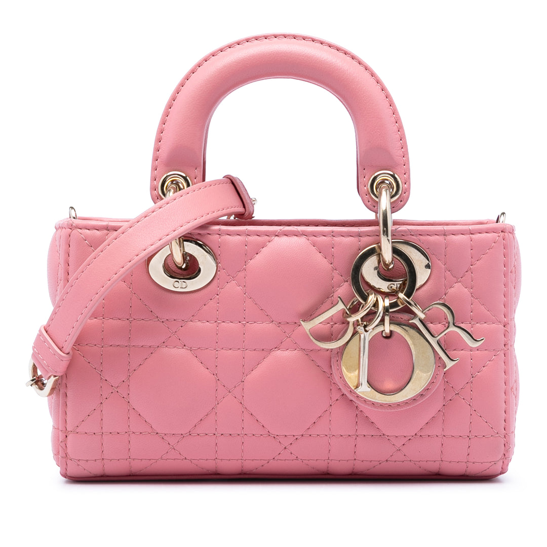 Dior Micro Cuir d’agneau Cannage Lady D Joy