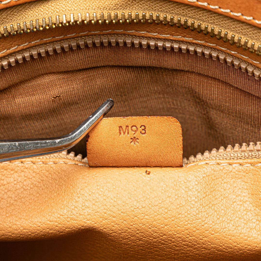 Macadam Coated Canvas Clutch Brown - Gaby Paris