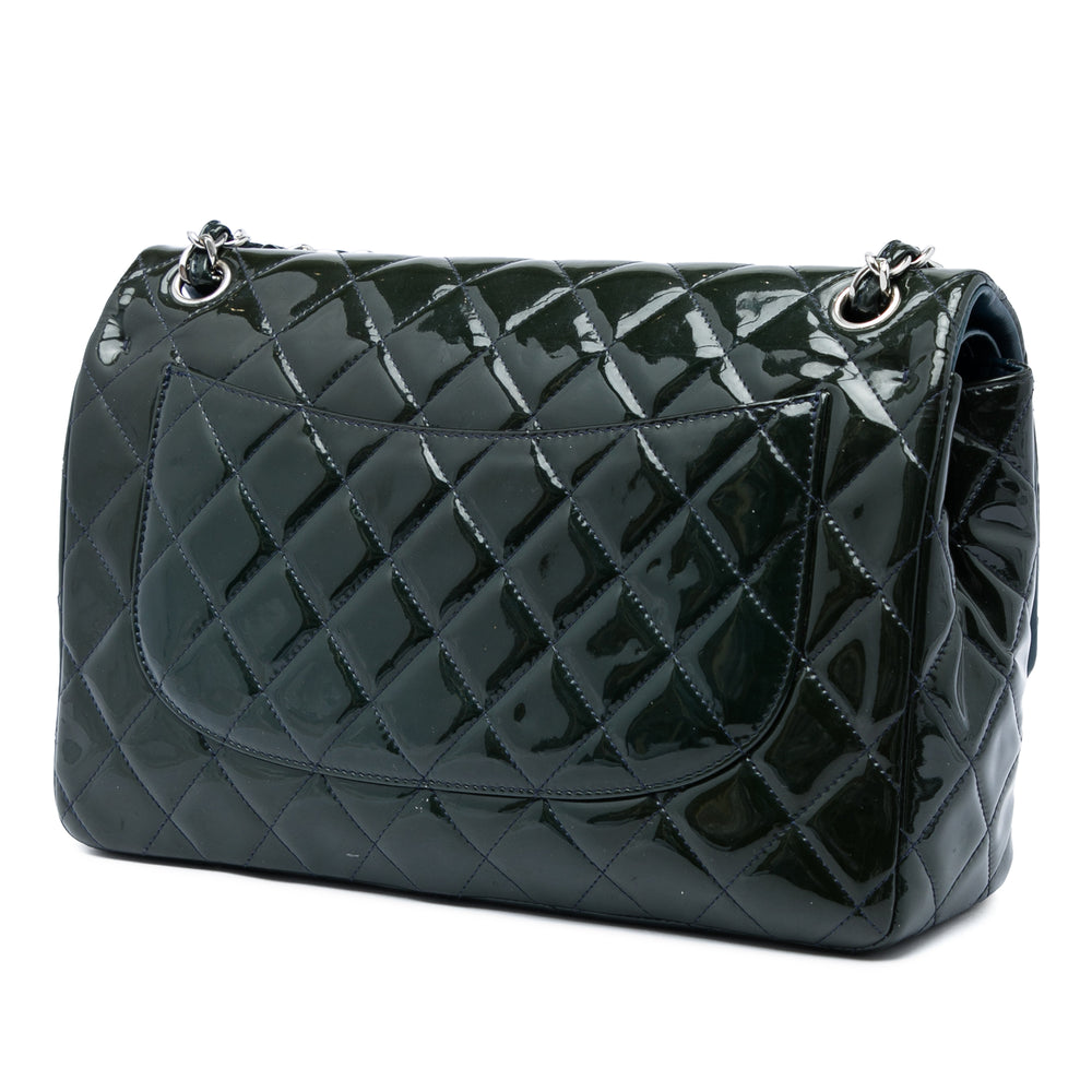 Chanel Sac porté épaule Classic Double rabat Jumbo Vert – vue 2 – GABY PARIS