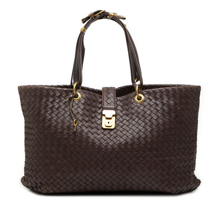 Bottega Veneta Large Nappa Intrecciato Capri Cabas