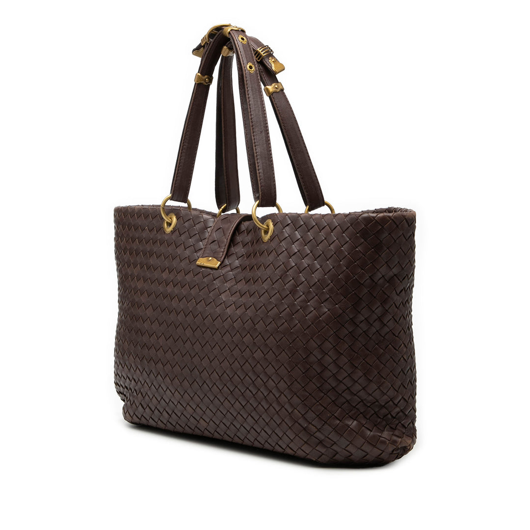 Bottega Veneta Large Nappa Intrecciato Capri Cabas