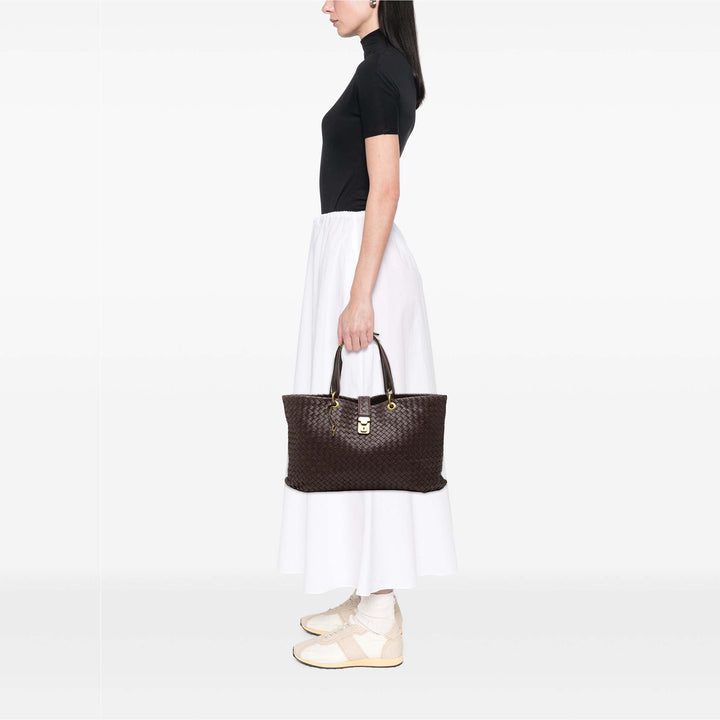 Bottega Veneta Large Nappa Intrecciato Capri Cabas