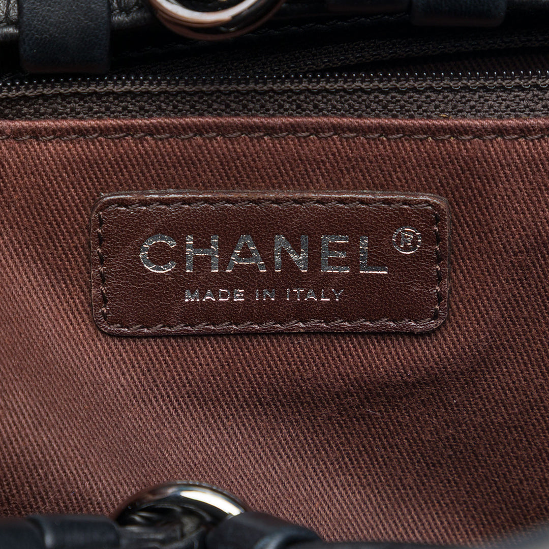 Chanel CC Matelassé Cuir d’agneau Country Club Cabas
