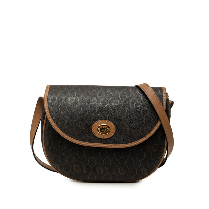 Dior Honeycomb Sac Toile enduite Noir – vue principale – GABY PARIS