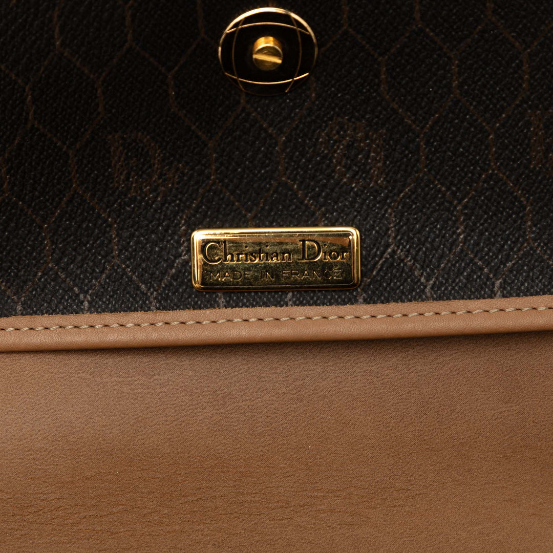 Dior Honeycomb Sac Toile enduite Noir – vue 5 – GABY PARIS