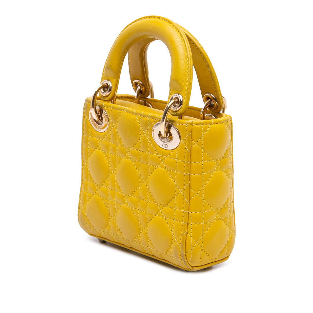 Dior Micro Cuir d’agneau Cannage Lady Dior