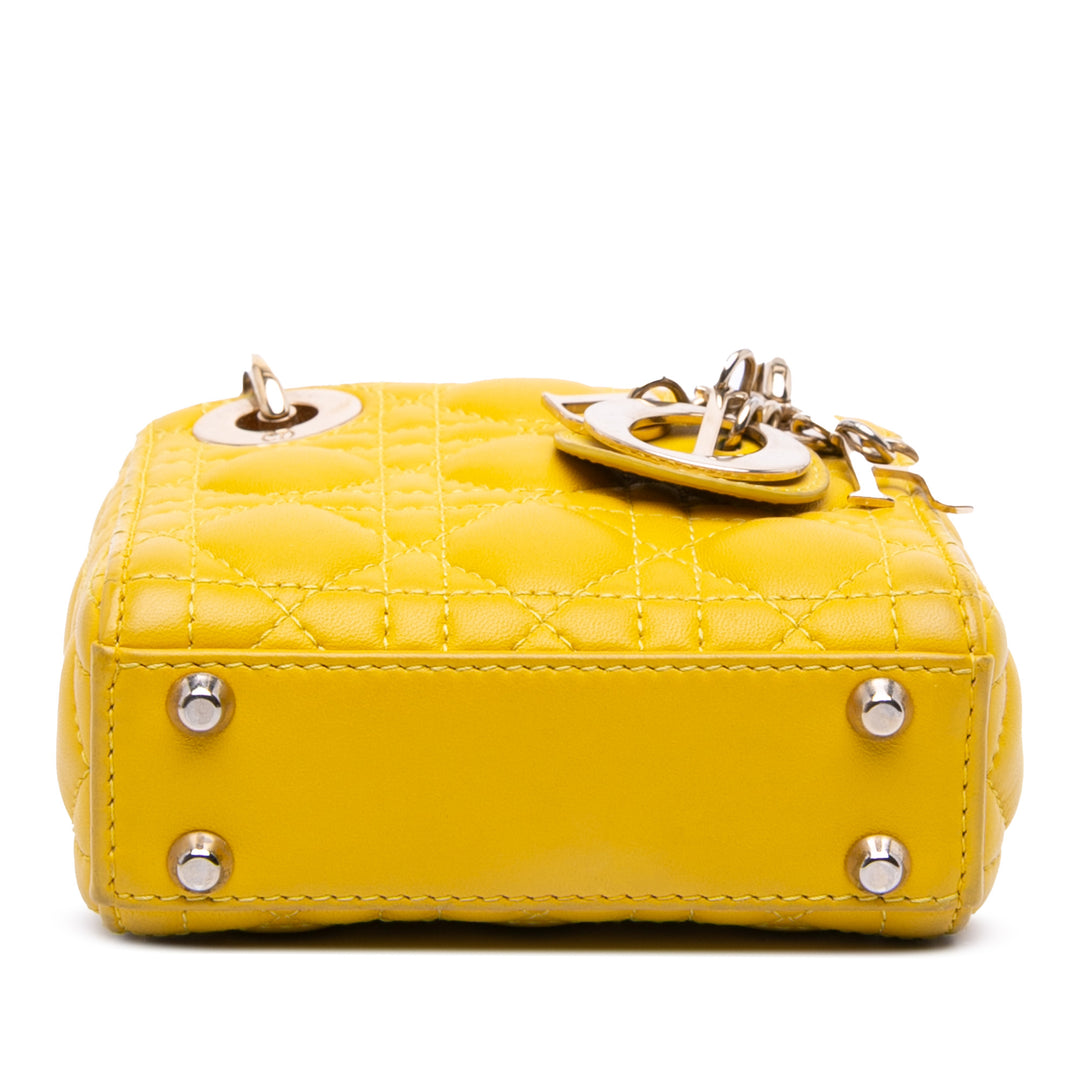 Dior Micro Cuir d’agneau Cannage Lady Dior