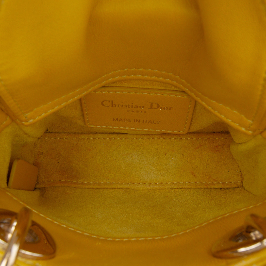 Dior Micro Cuir d’agneau Cannage Lady Dior