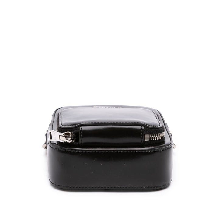Prada Brushed Phone Pochette Mini Noir – vue 3 – GABY PARIS