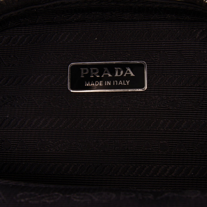 Prada Brushed Phone Pochette Mini Noir – vue 5 – GABY PARIS